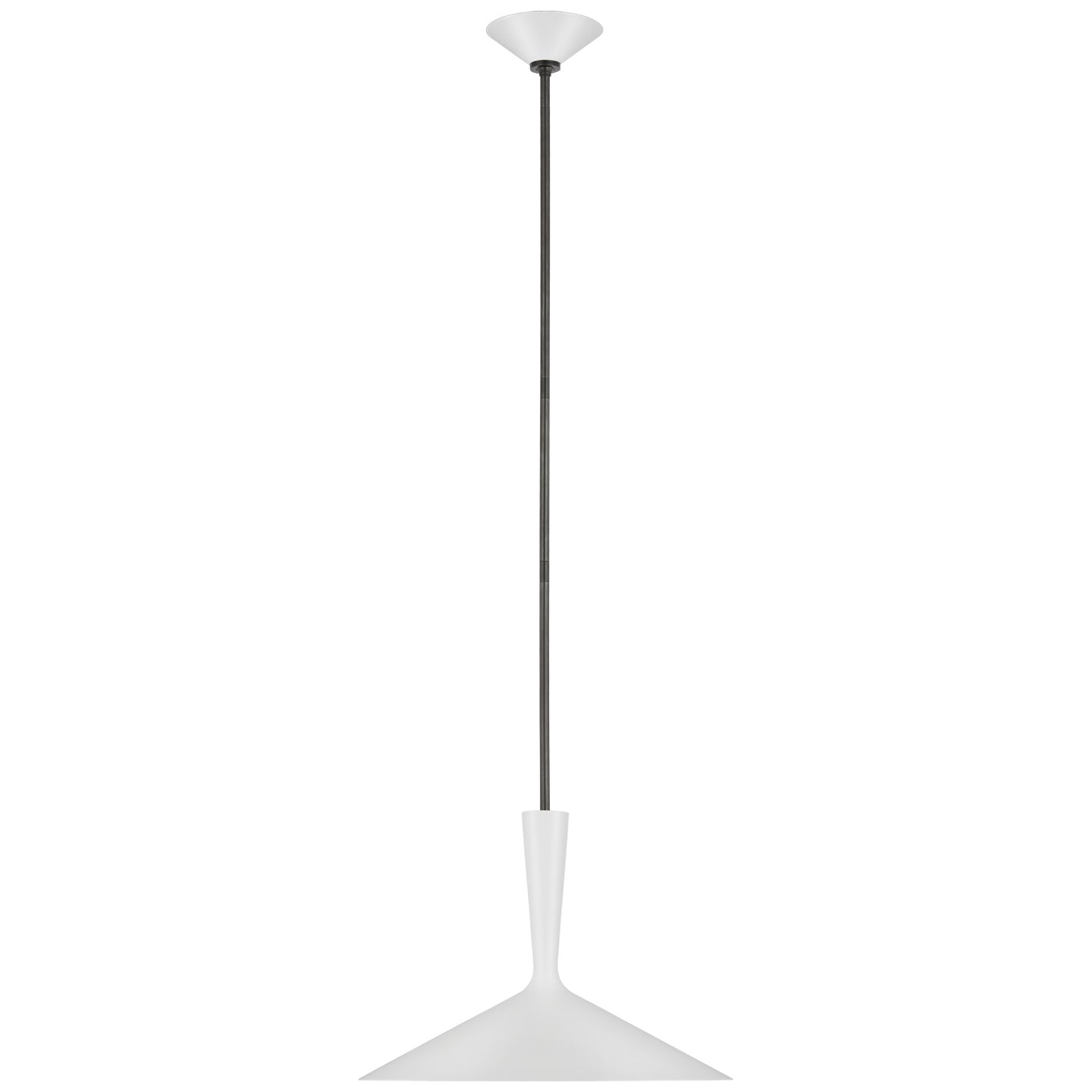 Visual Comfort Signature - ARN 5541WHT/BZ - LED Pendant - Rosetta - Matte White and Bronze