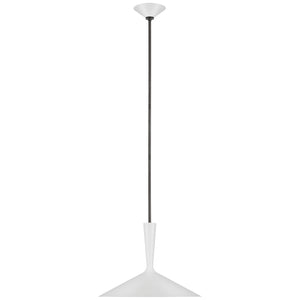 Visual Comfort Signature - ARN 5541WHT/BZ - LED Pendant - Rosetta - Matte White and Bronze