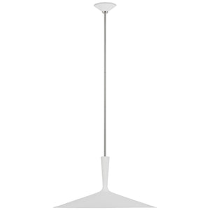 Visual Comfort Signature - ARN 5542WHT/PN - LED Pendant - Rosetta - Matte White and Polished Nickel