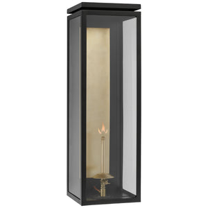 Visual Comfort Signature - CHO 2552BLK-CG - Gas Wall Lantern - Fresno Gas - Matte Black