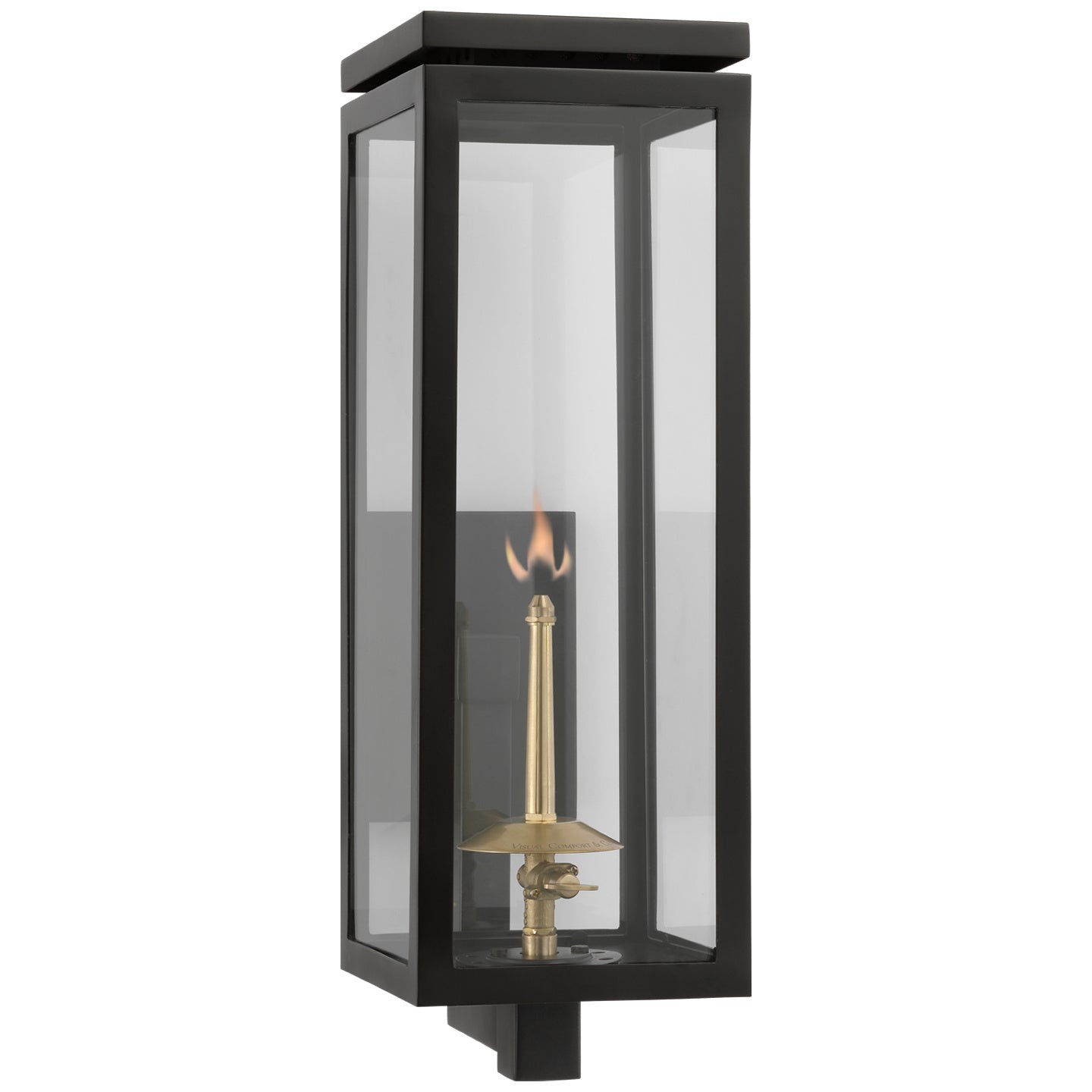 Visual Comfort Signature - CHO 2560BLK-CG - Gas Wall Lantern - Fresno Gas - Matte Black