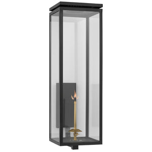 Visual Comfort Signature - CHO 2562BLK-CG - Gas Wall Lantern - Fresno Gas - Matte Black