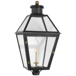 Visual Comfort Signature - CHO 7450BLK-CG - Gas Post Light - Stratford Gas - Matte Black