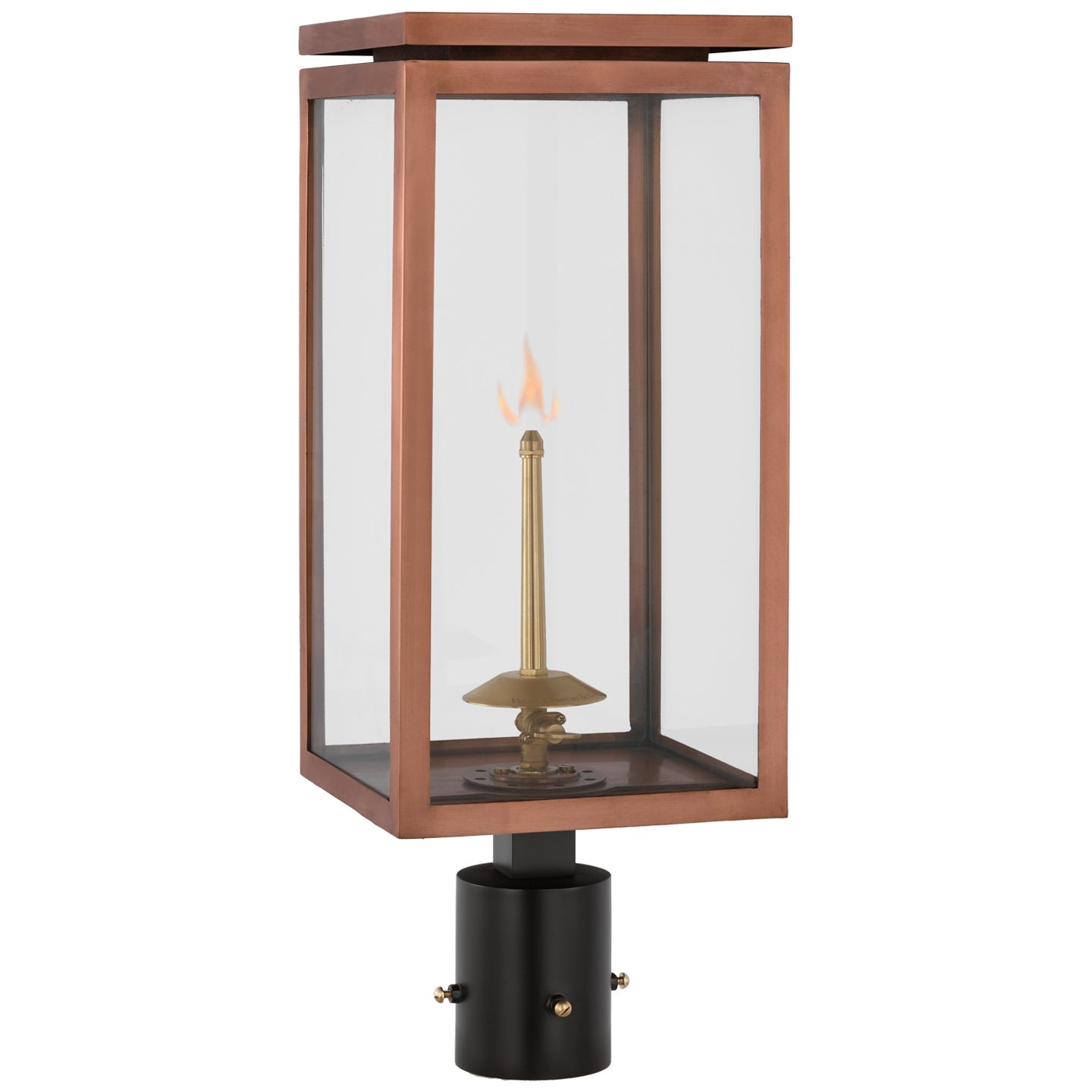 Visual Comfort Signature - CHO 7550SC-CG - Gas Post Light - Fresno Gas - Soft Copper