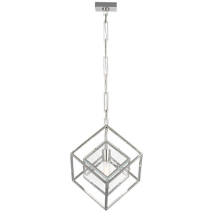 Visual Comfort Signature - KW 5023PN-CG - LED Pendant - Cubed - Polished Nickel