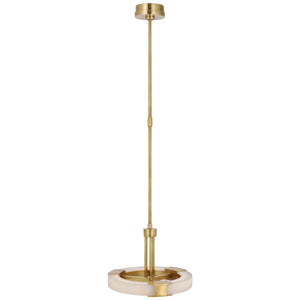 Visual Comfort Signature - KW 5136AB/ALB - LED Pendant - Covet - Antique-Burnished Brass and Alabaster