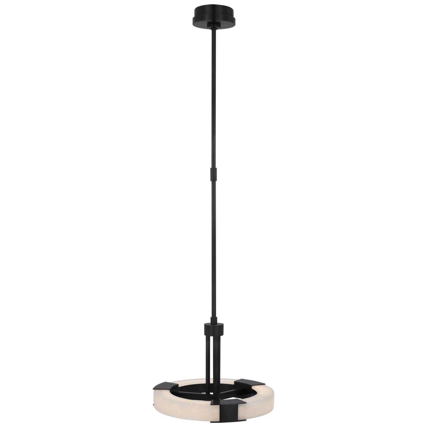 Visual Comfort Signature - KW 5136BZ/ALB - LED Pendant - Covet - Bronze and Alabaster