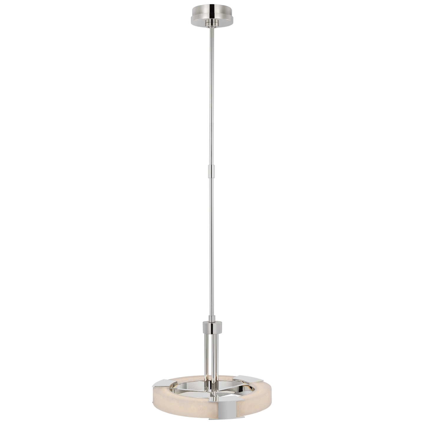 Visual Comfort Signature - KW 5136PN/ALB - LED Pendant - Covet - Polished Nickel and Alabaster