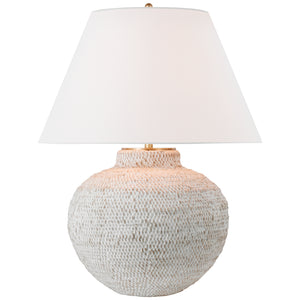 Visual Comfort Signature - MF 3001PWR-L - LED Table Lamp - Avedon - Plaster White Rattan