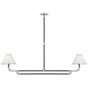 Visual Comfort Signature - MF 5059PN/EB-L - LED Chandelier - Rigby - Polished Nickel and Ebony