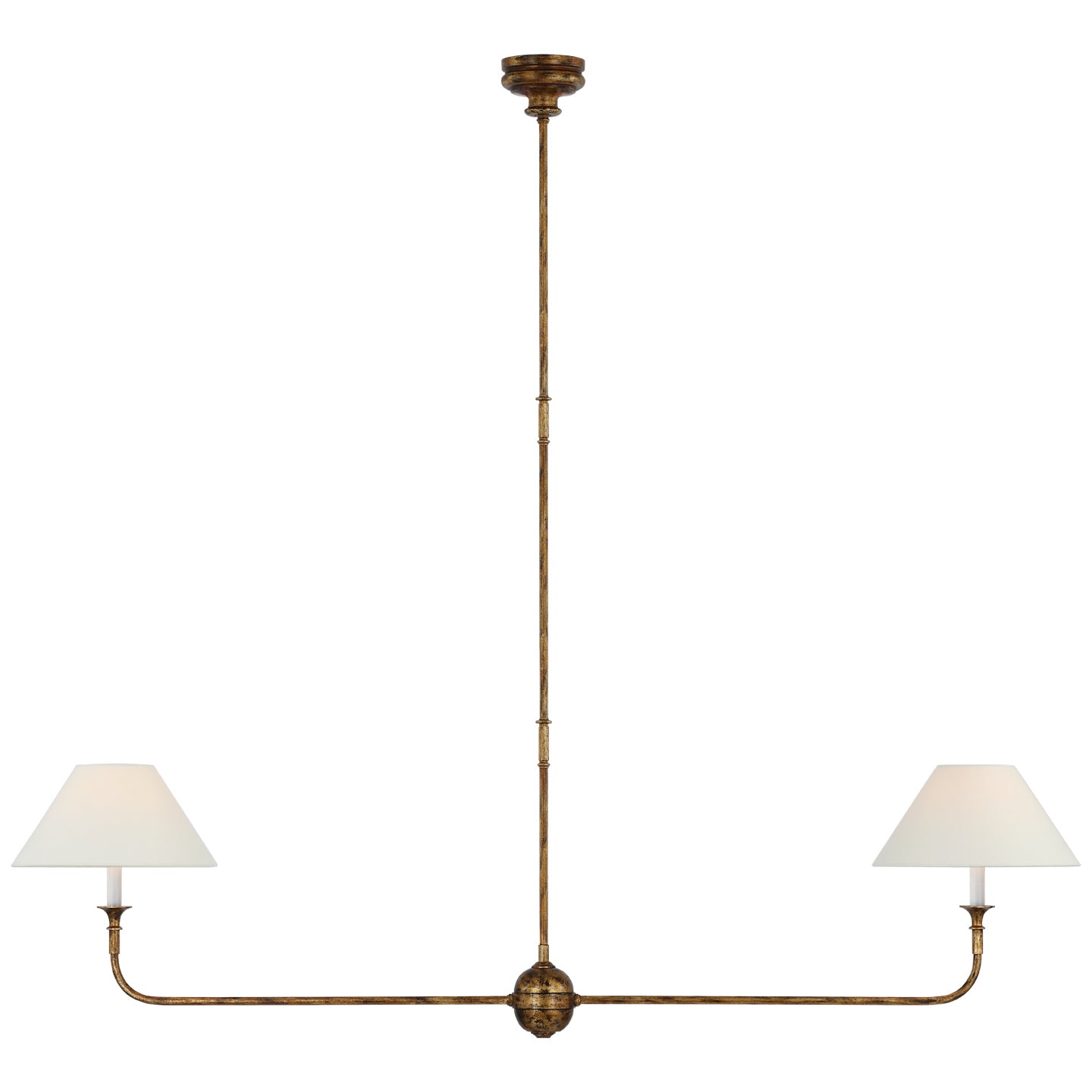 Visual Comfort Signature - TOB 5455AG-L - LED Linear Pendant - Piaf - Antique Gild