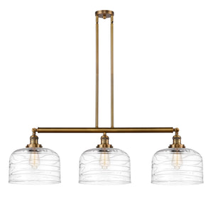 Innovations - 213-BB-G713-L - Three Light Island Pendant - Franklin Restoration - Brushed Brass