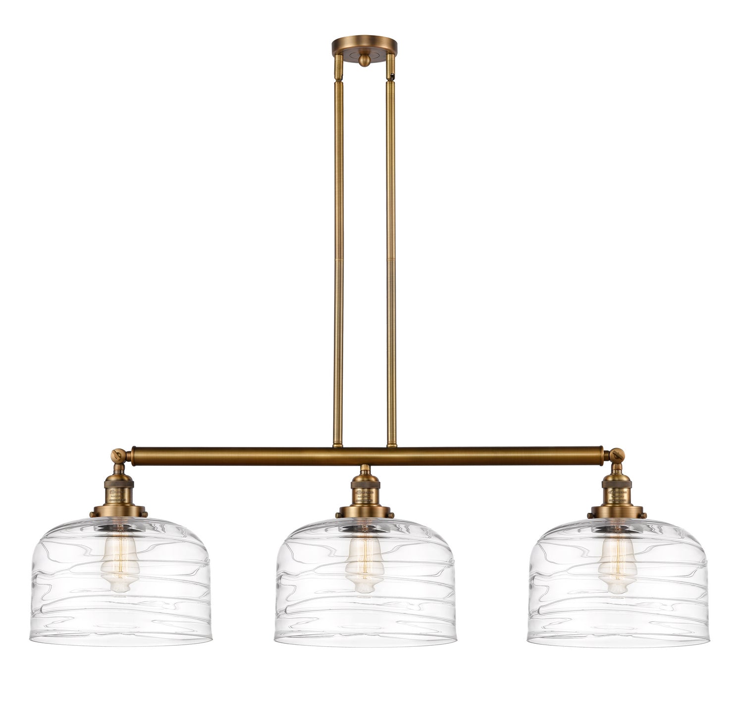 Innovations - 213-BB-G713-L-LED - LED Island Pendant - Franklin Restoration - Brushed Brass