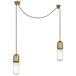 Visual Comfort Signature - TOB 5645HAB-CG-2 - LED Pendant - Junio - Hand-Rubbed Antique Brass