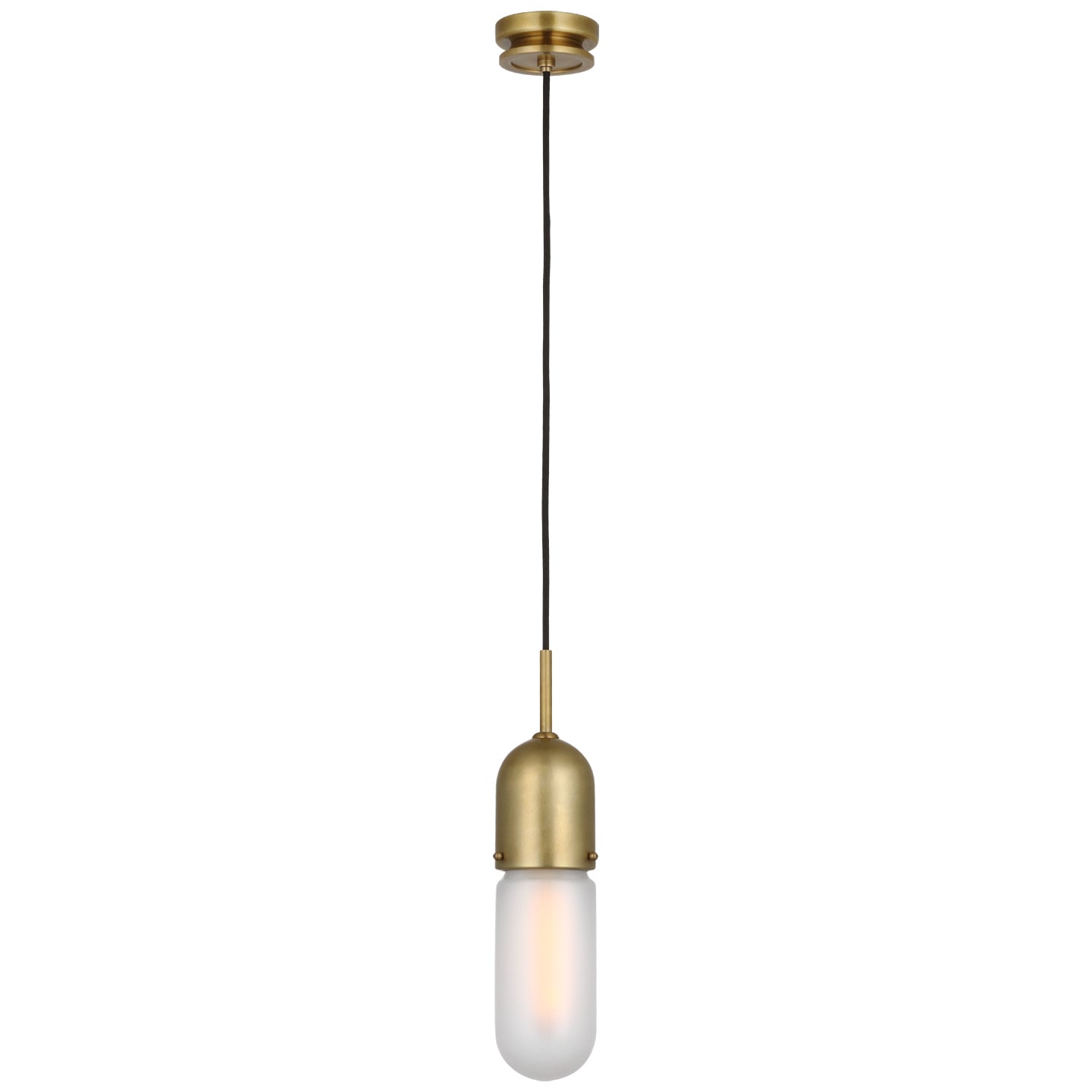 Visual Comfort Signature - TOB 5645HAB-FG-1 - LED Pendant - Junio - Hand-Rubbed Antique Brass