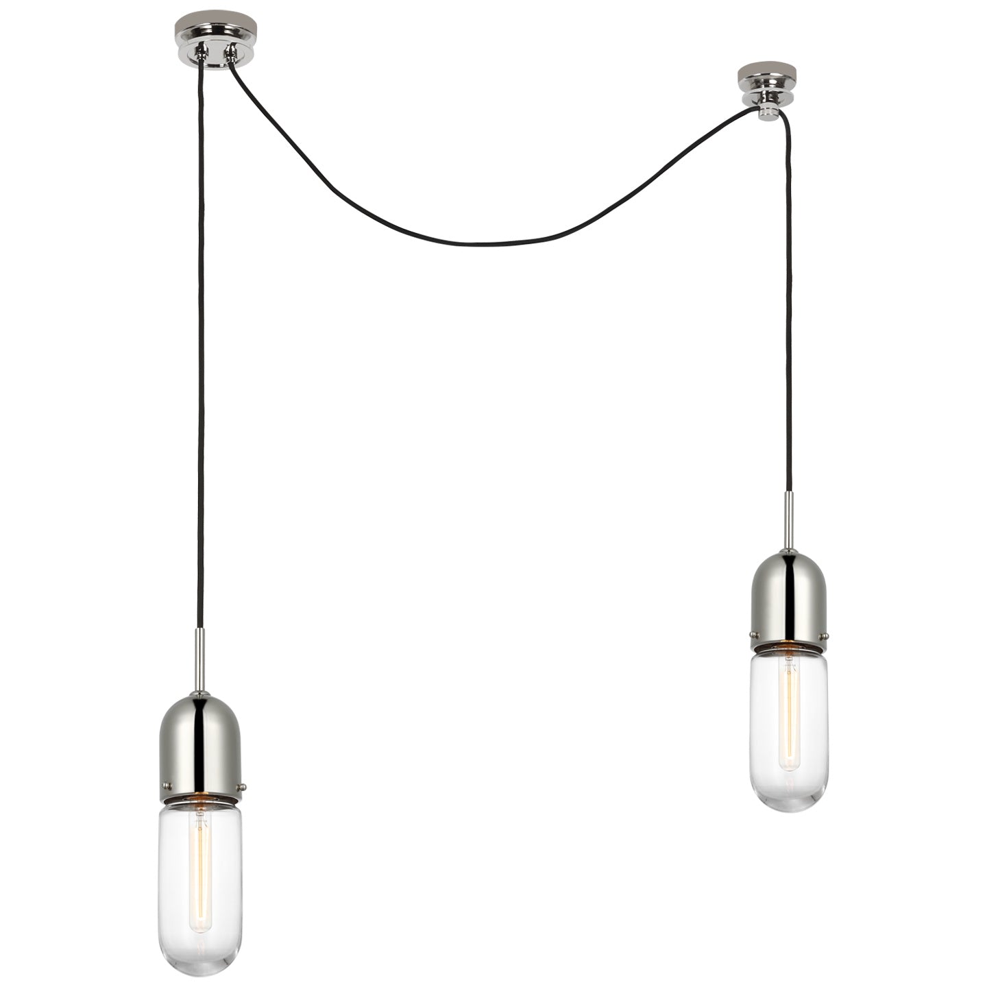 Visual Comfort Signature - TOB 5645PN-CG-2 - LED Pendant - Junio - Polished Nickel