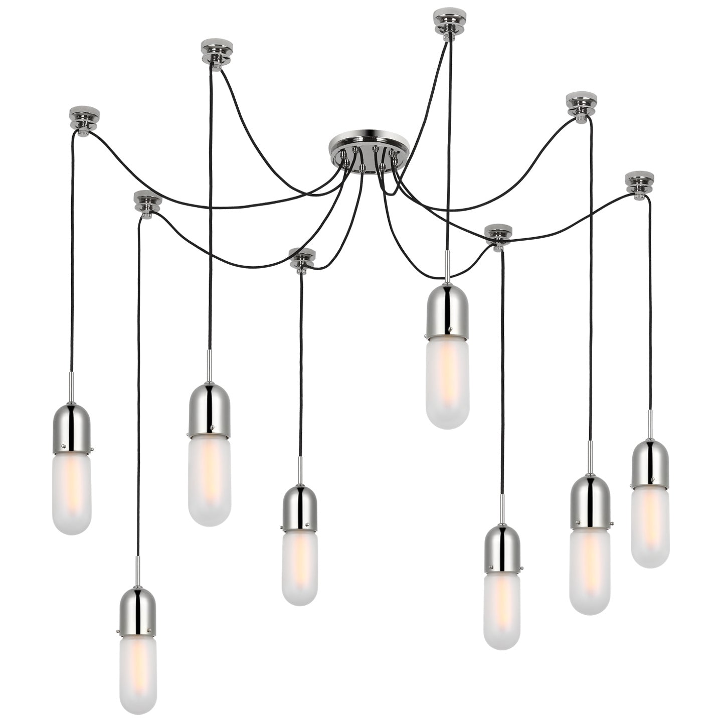 Visual Comfort Signature - TOB 5645PN-FG-8 - LED Pendant - Junio - Polished Nickel