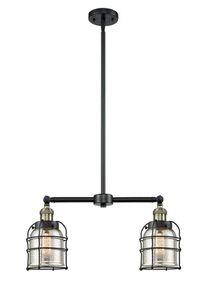 Innovations - 209-BAB-G58-CE - Two Light Island Pendant - Franklin Restoration - Black Antique Brass