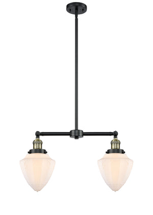 Innovations - 209-BAB-G661-7 - Two Light Island Pendant - Franklin Restoration - Black Antique Brass