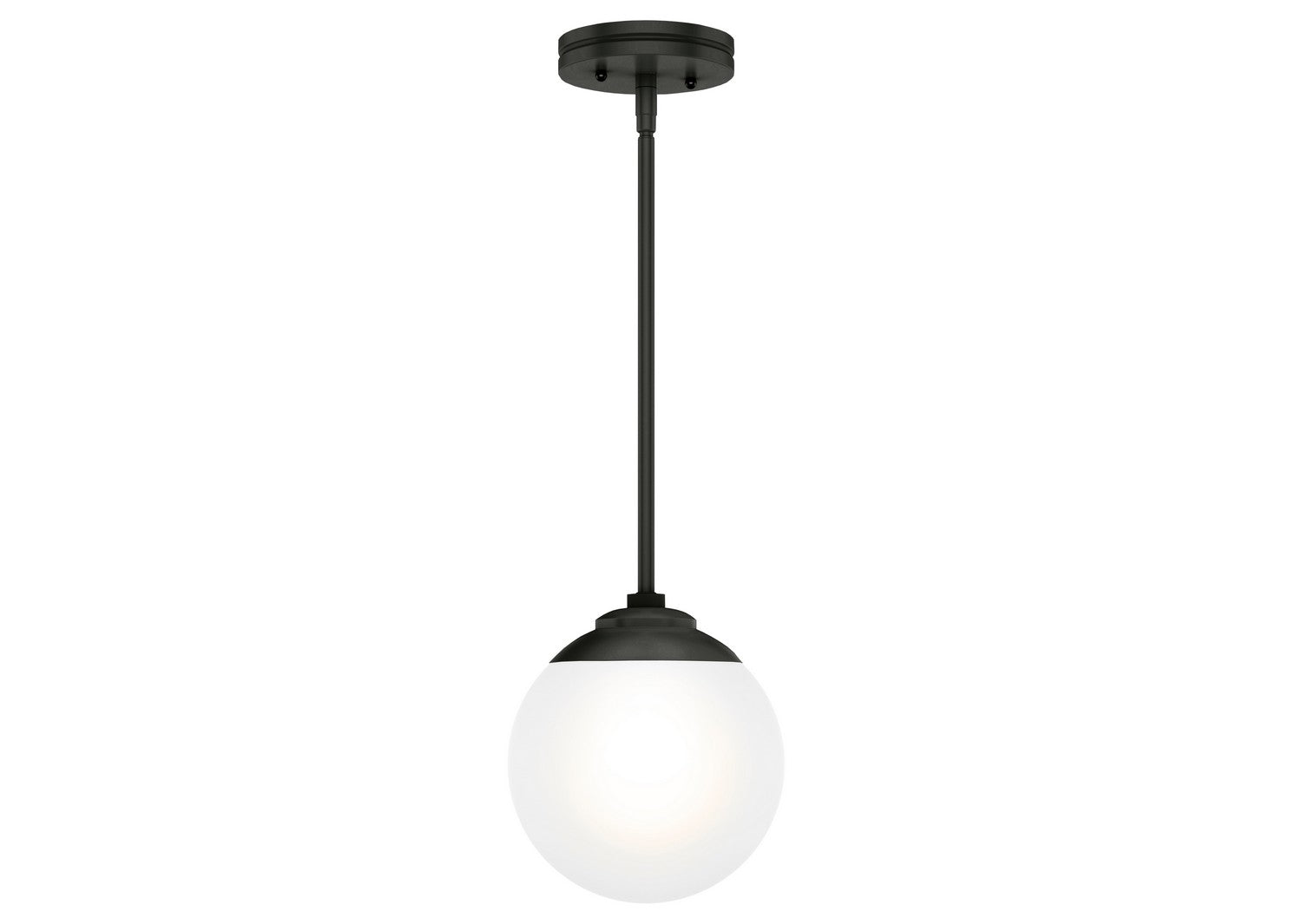 Hunter - 19871 - One Light Pendant - Hepburn - Matte Black