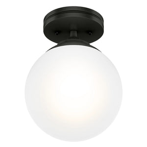Hunter - 19872 - One Light Flush Mount - Hepburn - Matte Black