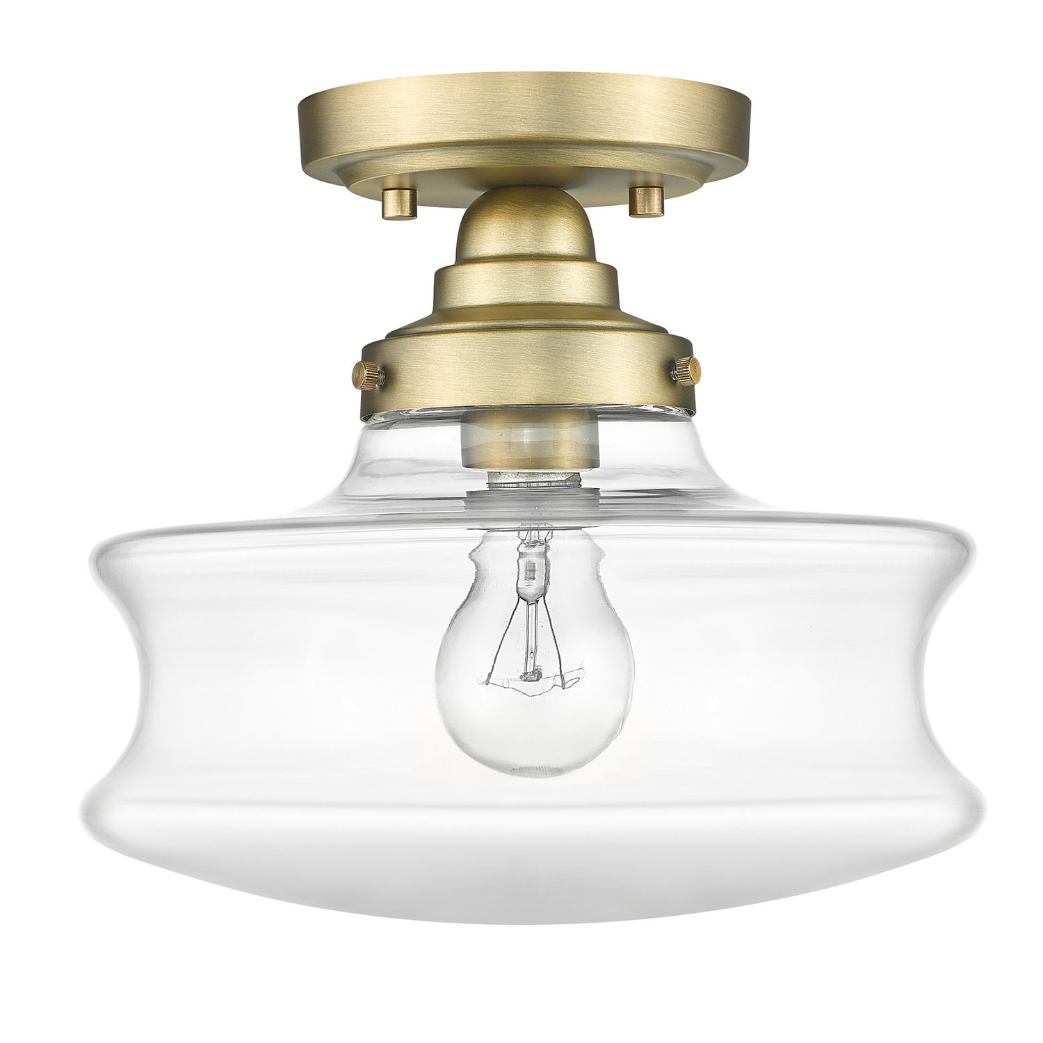 Acclaim Lighting - IN20070ATB - One Light Convertible Semi-Flush - Keal - Antique Brass