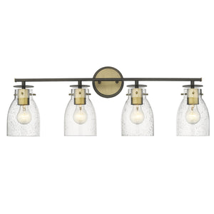 Acclaim Lighting - IN40006ORB - Four Light Vanity - Shelby - Oil Rubbed Bronze and Antique Brass