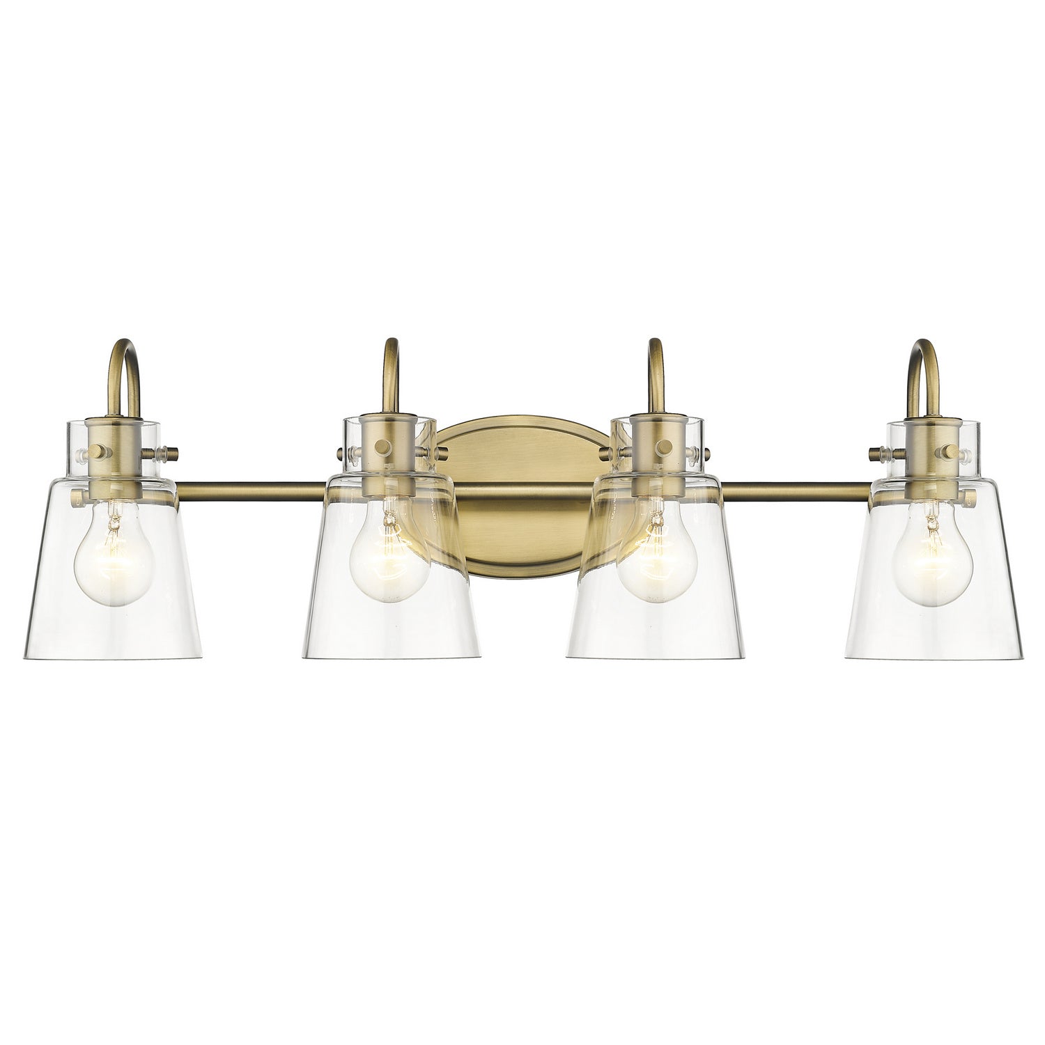 Acclaim Lighting - IN40093ATB - Four Light Vanity - Bristow - Antique Brass