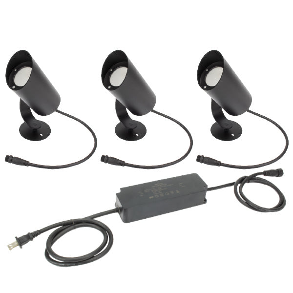 American Lighting - SPKPL-LDS-RGBTW-3KIT-BK - LED Landscape 3-piece kit - Spektrum+ - Black