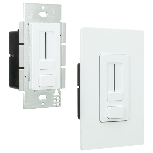 American Lighting - SWX-100-24 - LED Dimmer Switch + LED Power Supply In One - LED Dimmer - White