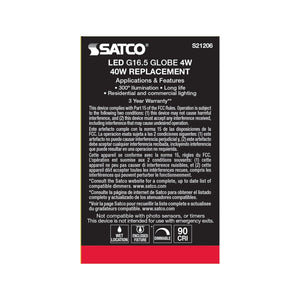 Satco - S21206 - Light Bulb - Clear