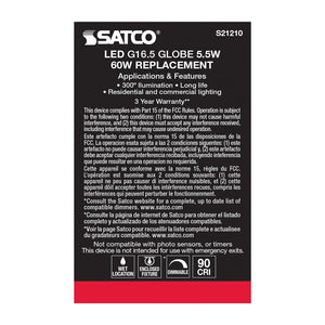 Satco - S21210 - Light Bulb - Clear