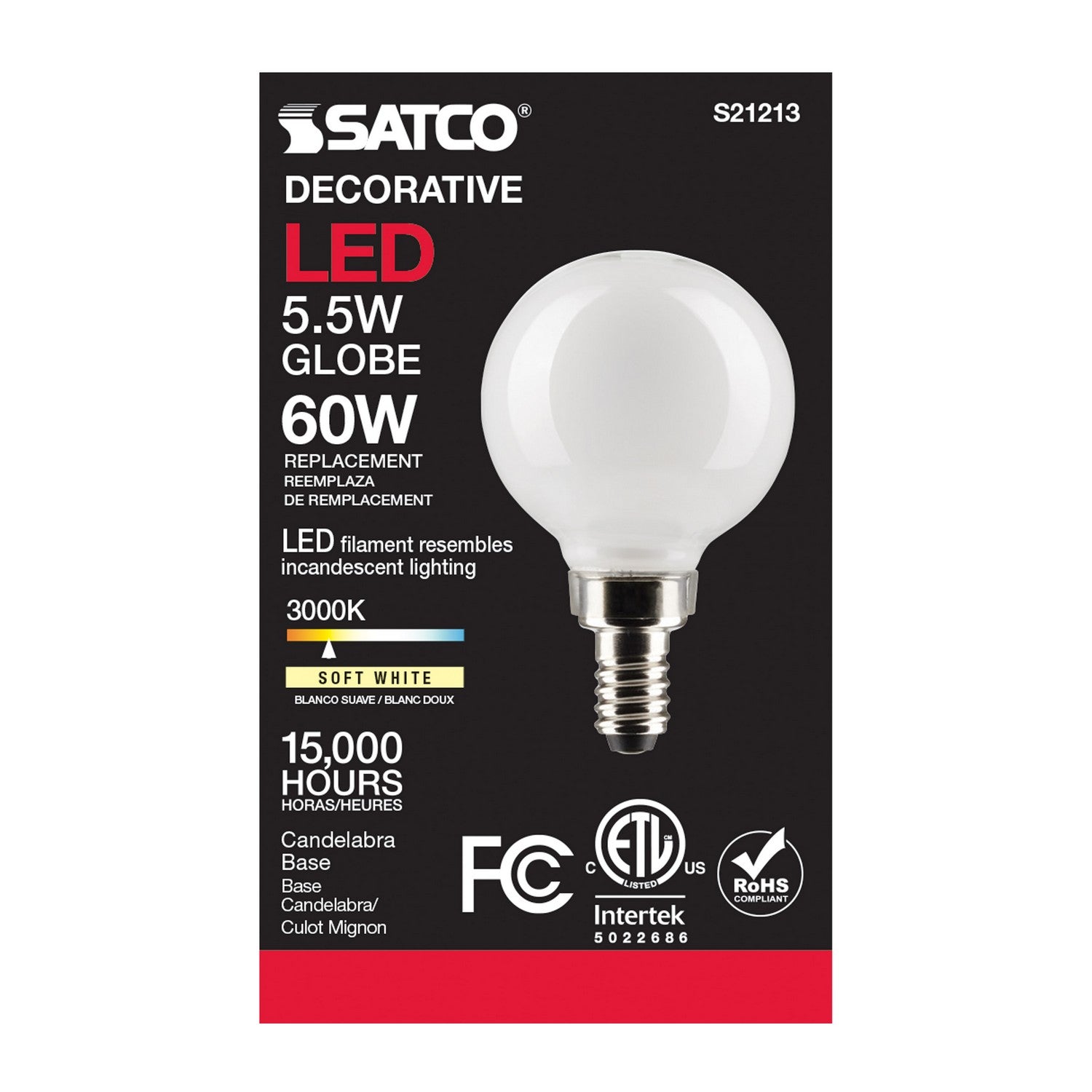 Satco - S21213 - Light Bulb - White