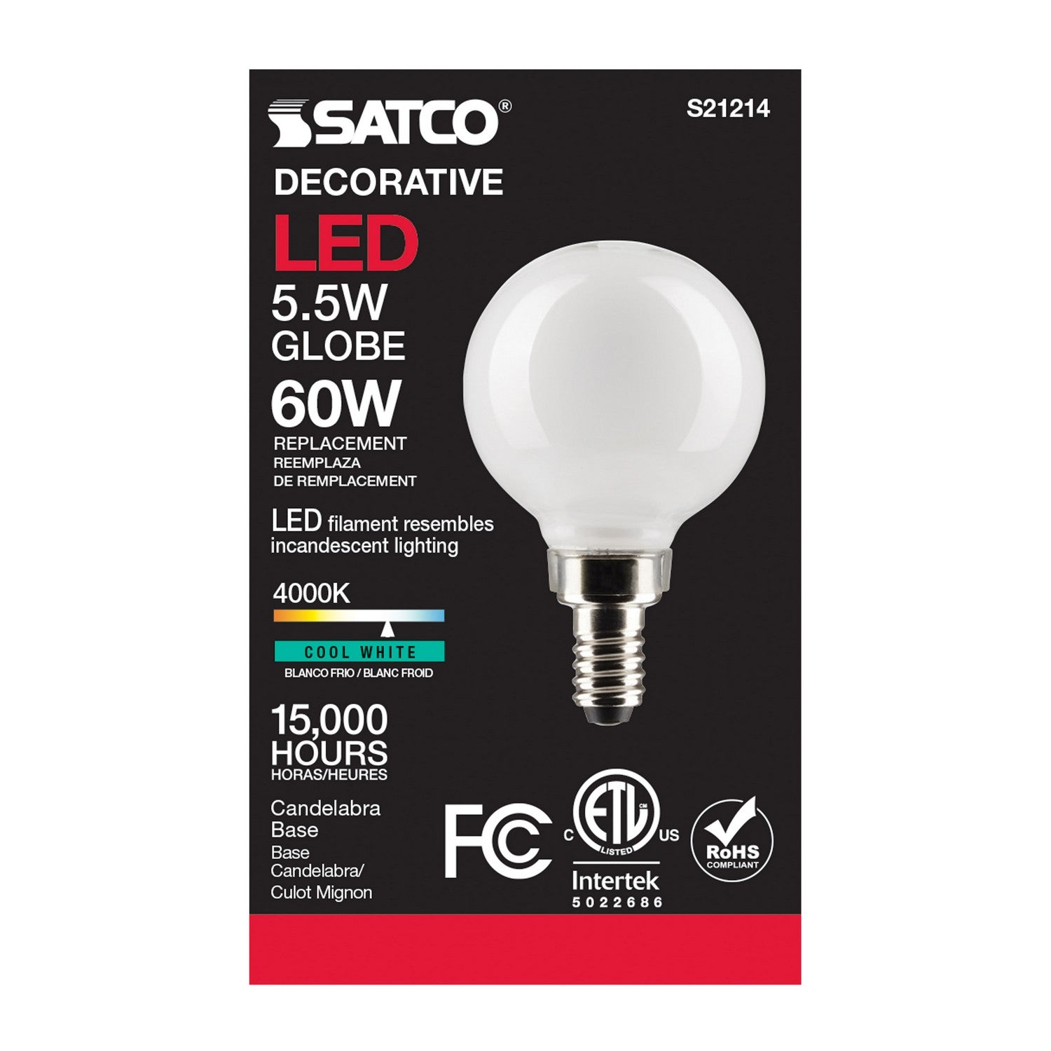 Satco - S21214 - Light Bulb - White