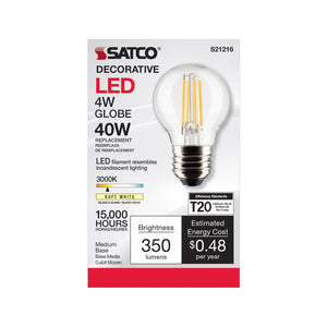 Satco - S21216 - Light Bulb - Clear