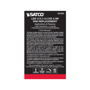 Satco - S21223 - Light Bulb - White