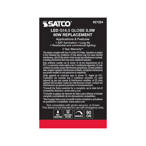 Satco - S21224 - Light Bulb - White