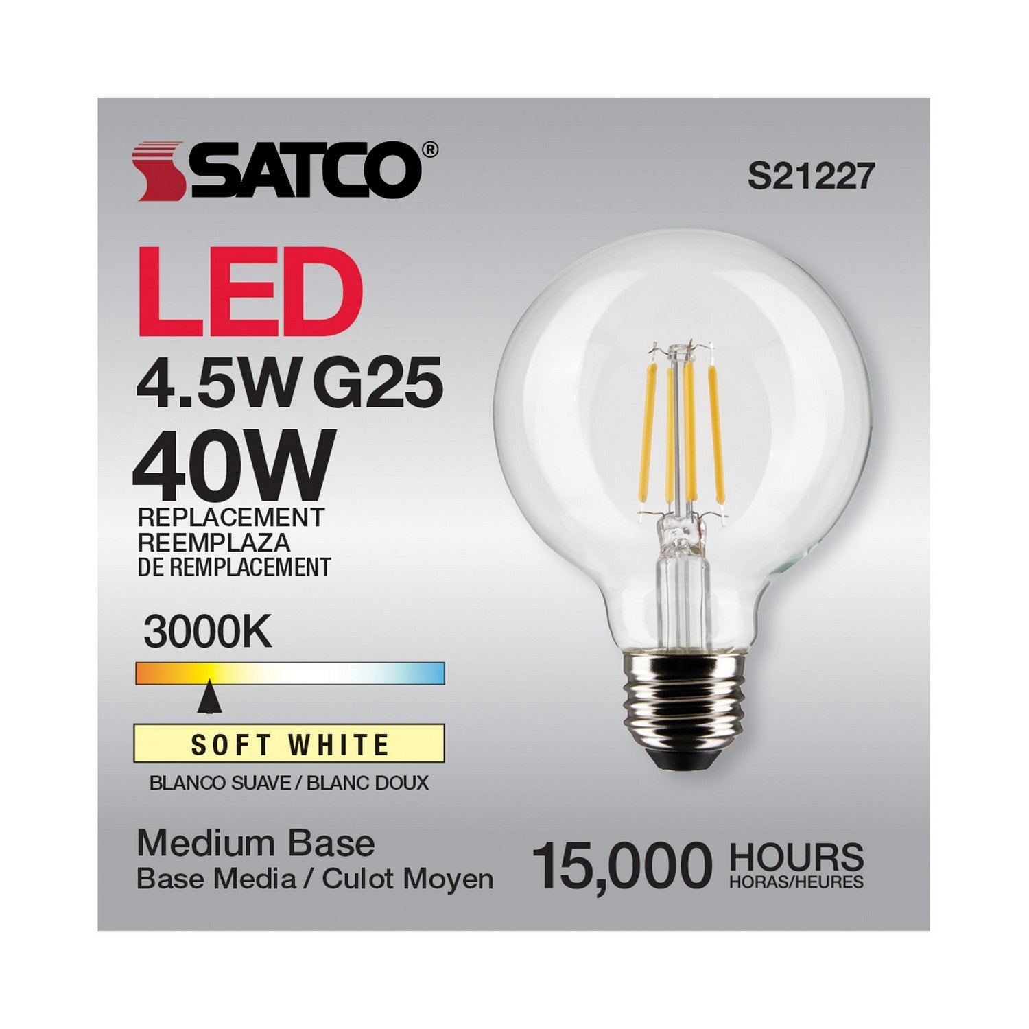 Satco - S21227 - Light Bulb - Clear