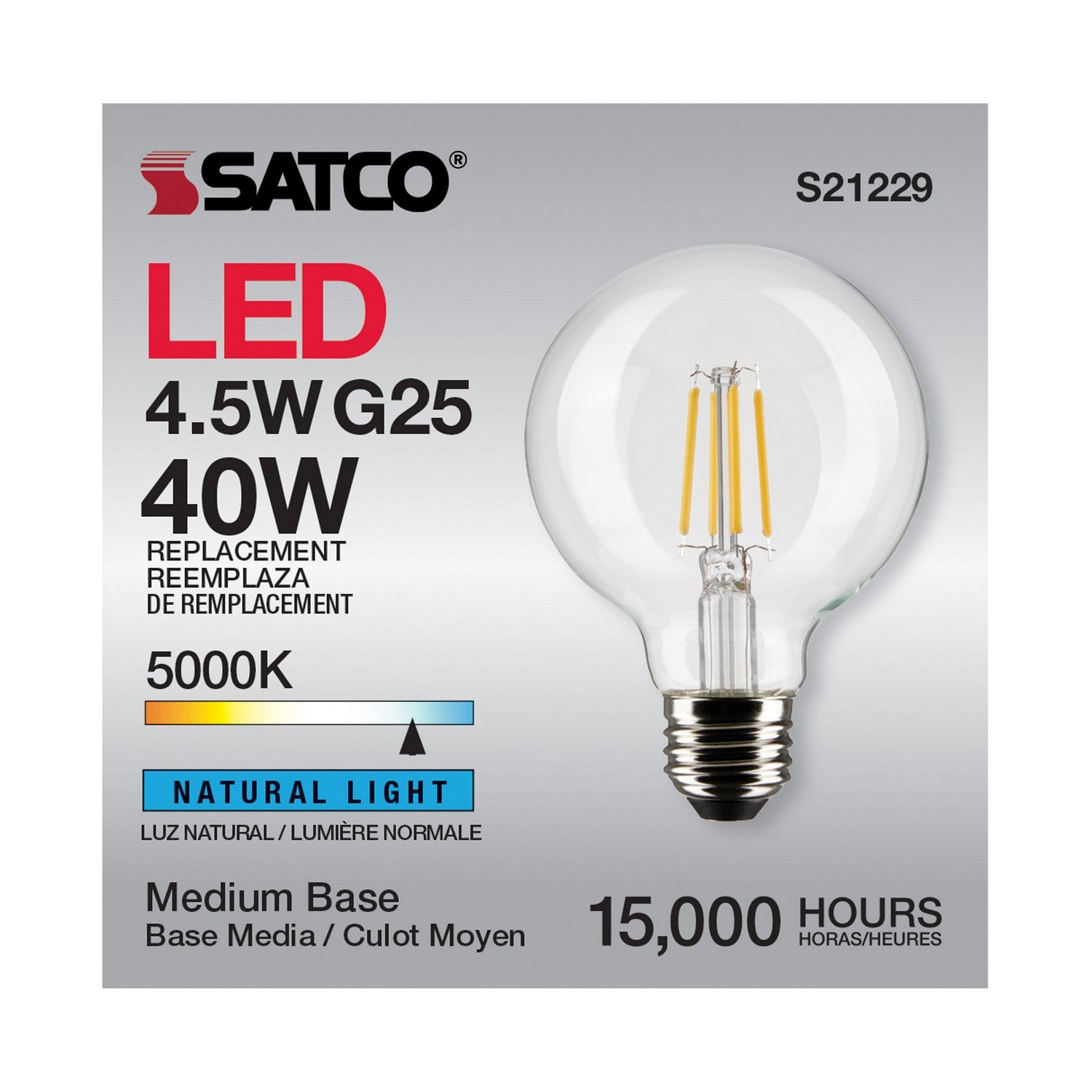 Satco - S21229 - Light Bulb - Clear