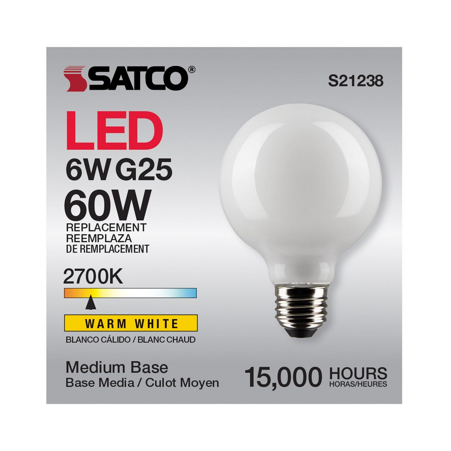 Satco - S21238 - Light Bulb - White