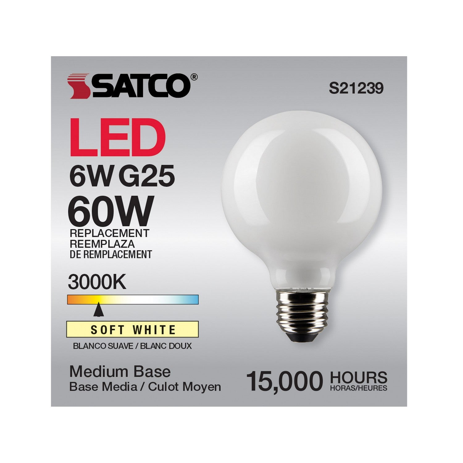 Satco - S21239 - Light Bulb - White
