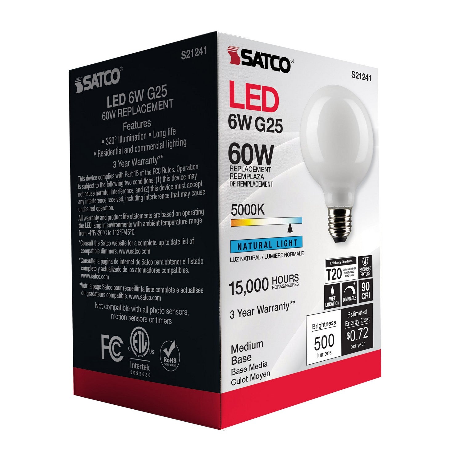 Satco - S21241 - Light Bulb - White
