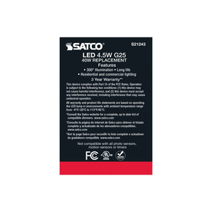 Satco - S21243 - Light Bulb - Clear