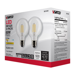 Satco - S21245 - Light Bulb - Clear