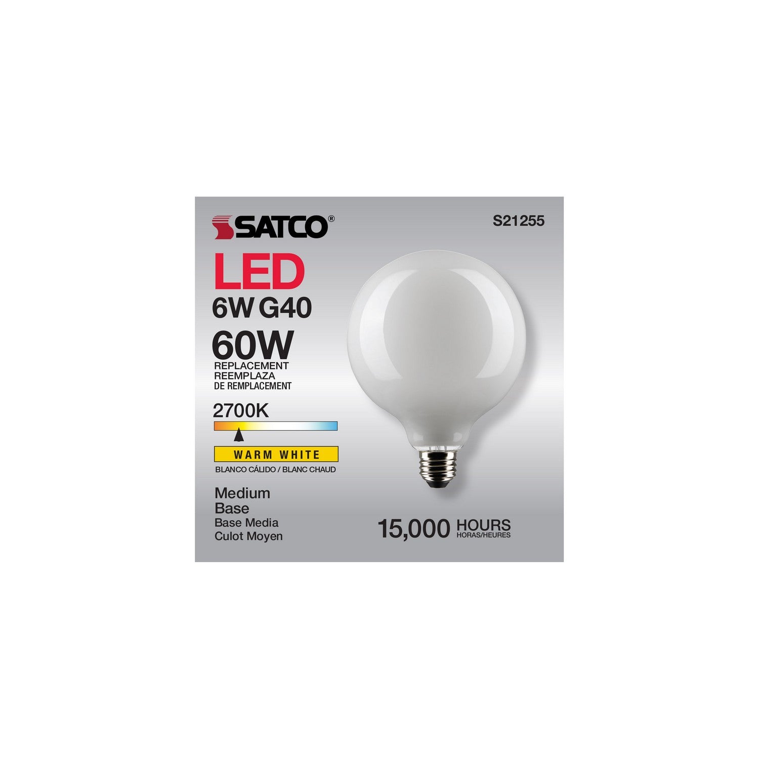 Satco - S21255 - Light Bulb - White