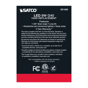 Satco - S21260 - Light Bulb - White