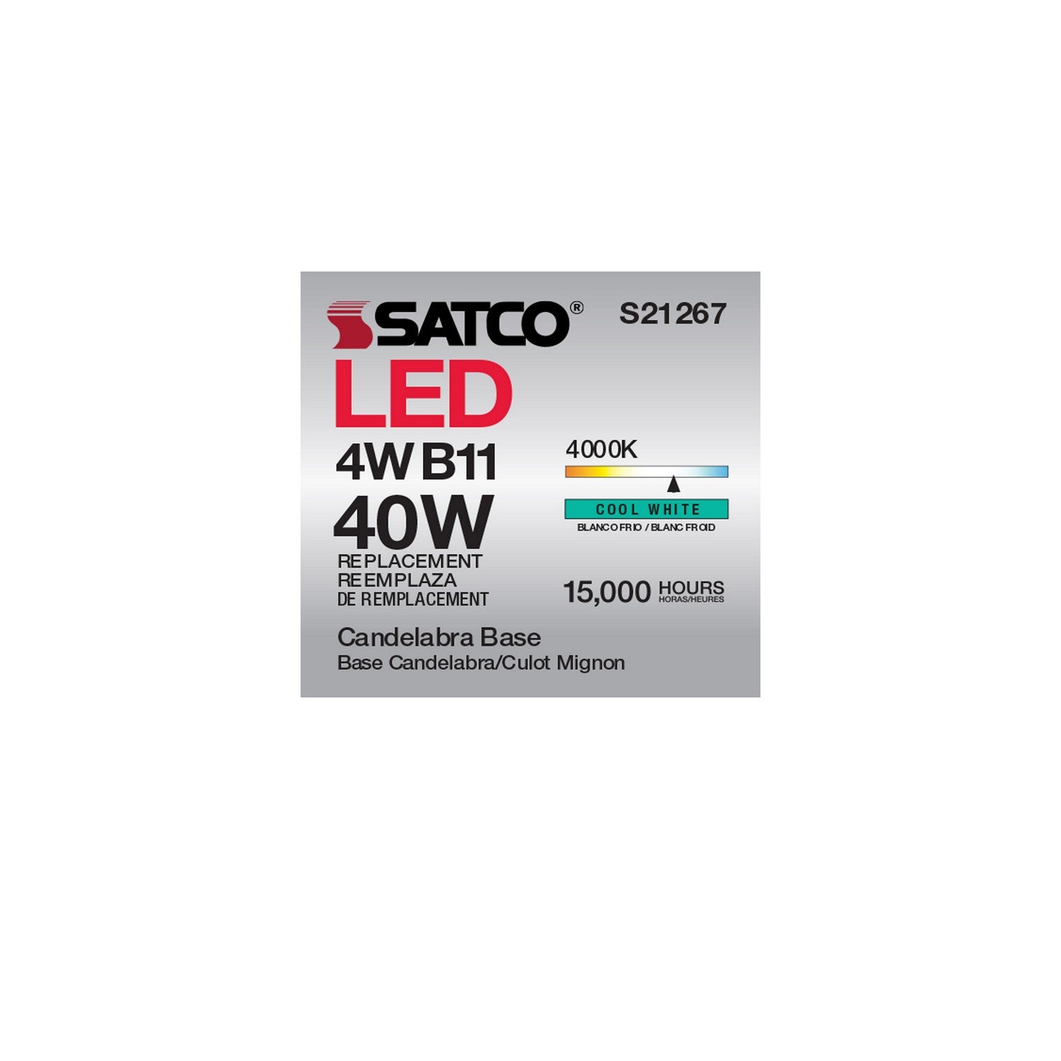 Satco - S21267 - Light Bulb - Clear