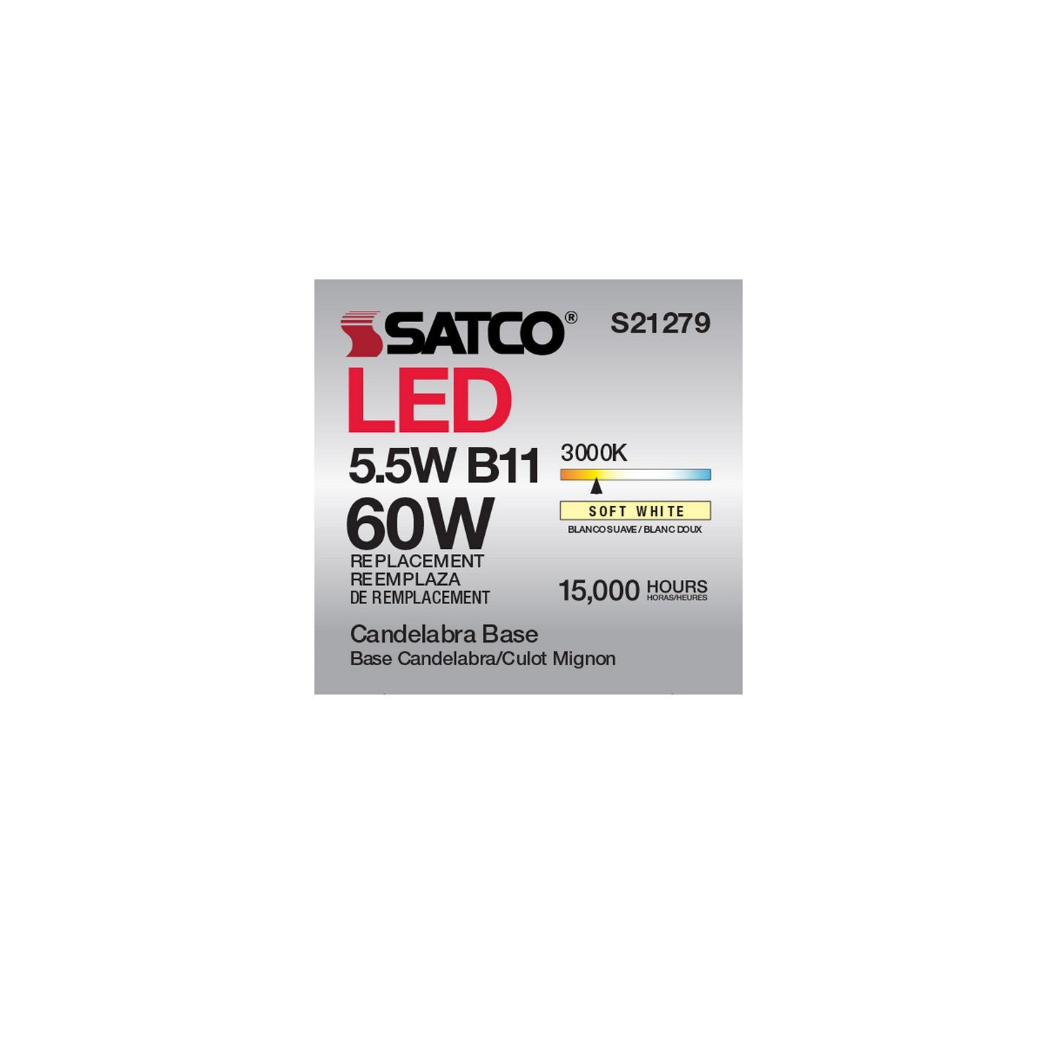 Satco - S21279 - Light Bulb - Frost