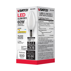 Satco - S21279 - Light Bulb - Frost
