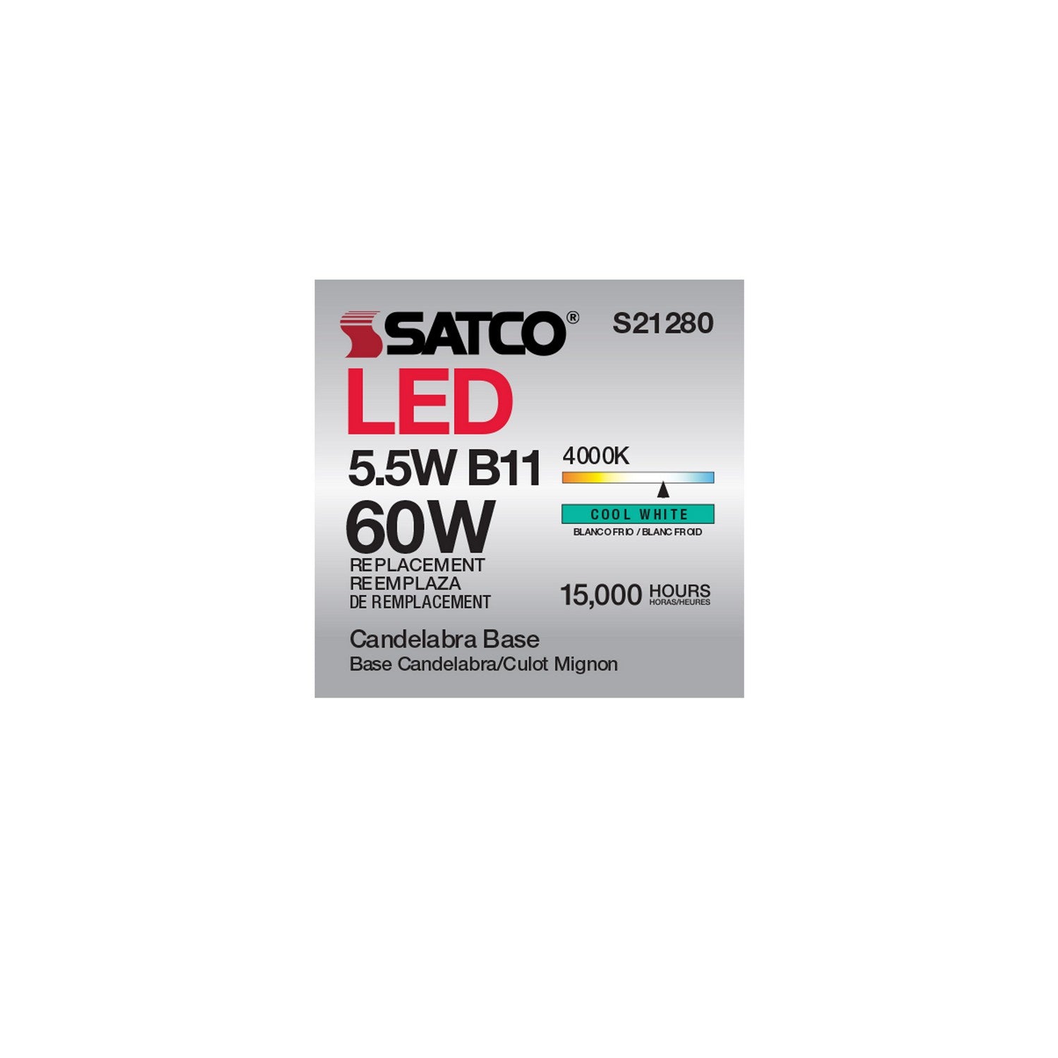 Satco - S21280 - Light Bulb - Frost